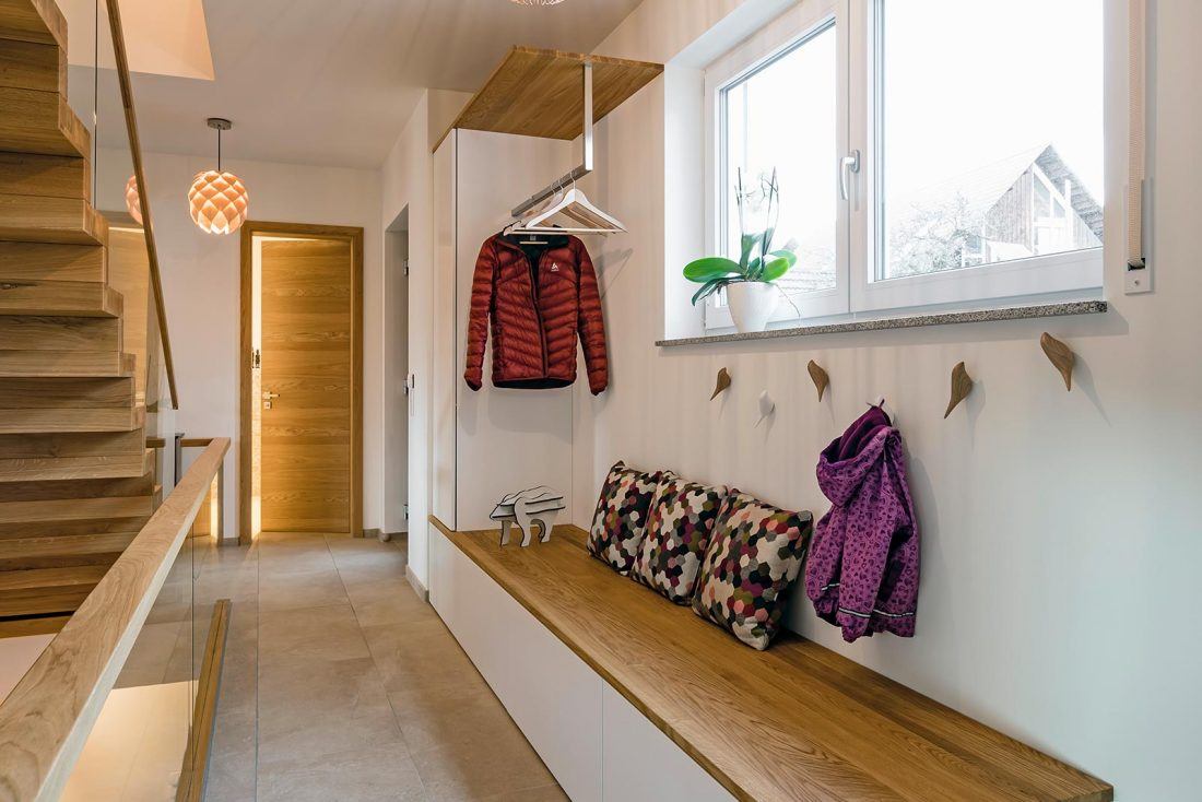Garderobe MDF und Eiche